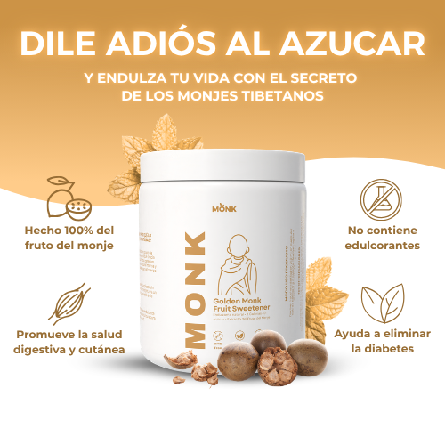 Golden Monk™ 500gr | Dile adiós a los endulzantes y a los problemas por diabetes